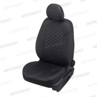 Чехлы Автопилот Экокожа Ромб на Suzuki Liana седан 2001-2008 г.в. Чехлы Автопилот Экокожа Ромб на Suzuki Liana седан 2001-2008 г.в.