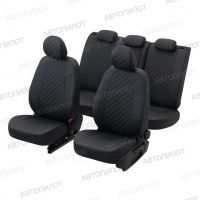Чехлы Автопилот Экокожа Ромб на Suzuki Liana седан 2001-2008 г.в. Чехлы Автопилот Экокожа Ромб на Suzuki Liana седан 2001-2008 г.в.