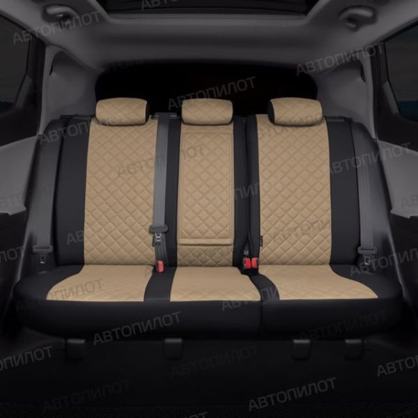 Чехлы Автопилот Экокожа Ромб на Suzuki Liana седан 2001-2008 г.в. Чехлы Автопилот Экокожа Ромб на Suzuki Liana седан 2001-2008 г.в.