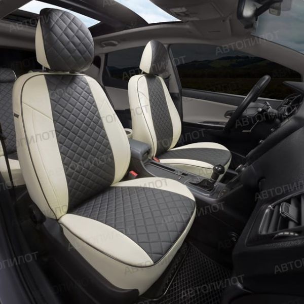 Чехлы Автопилот Экокожа Ромб на Suzuki Liana седан 2001-2008 г.в. Чехлы Автопилот Экокожа Ромб на Suzuki Liana седан 2001-2008 г.в.