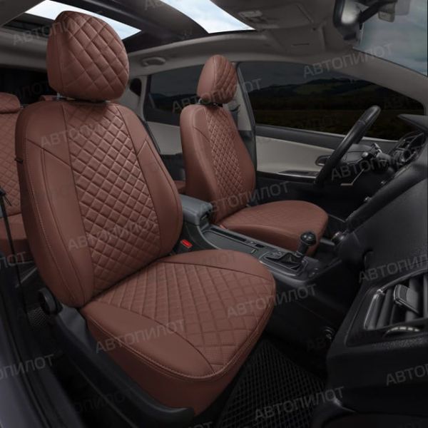 Чехлы Автопилот Экокожа Ромб на Suzuki Liana седан 2001-2008 г.в. Чехлы Автопилот Экокожа Ромб на Suzuki Liana седан 2001-2008 г.в.